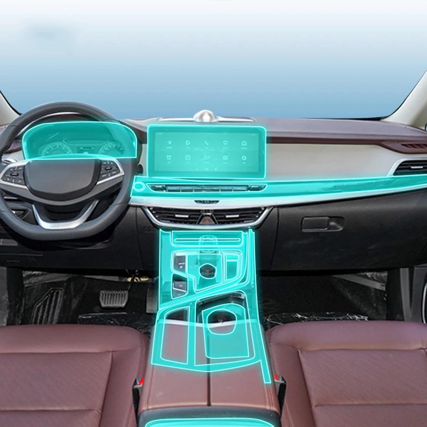 Film protecteur console centrale pour voyage en Geely Jiaji en toute sérénité