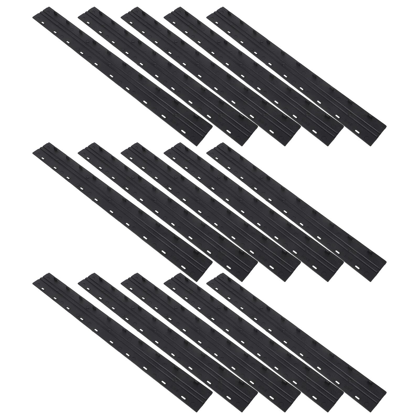 VILLCASE Barre di Rilegatura Scorrevoli in Plastica Nera 3Mm Set da 100 Pezzi Morsetti per Raccoglitori e Documenti Legali per Organizzazione Ufficio e Archiviazione Contratti