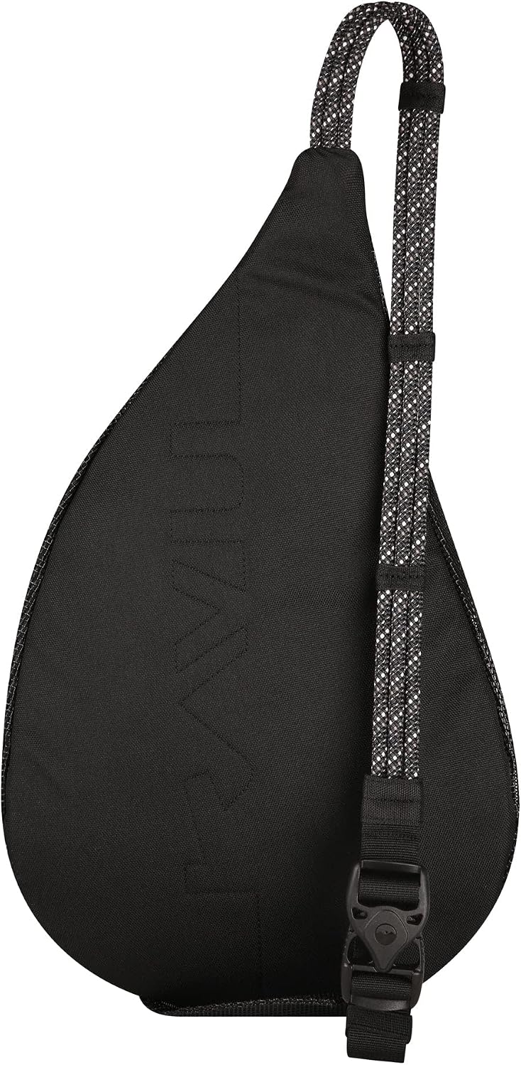 KAVU Mini Beach Rope Bag Mesh Crossbody Sling Backpack - Black