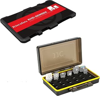 6 Slots Memory Card Storage Case + 24 Slot Mini Flash Drive Case : Case for Storage 6 Memory Card and 24 Mini USB Drive Data Storage Holder Bundle