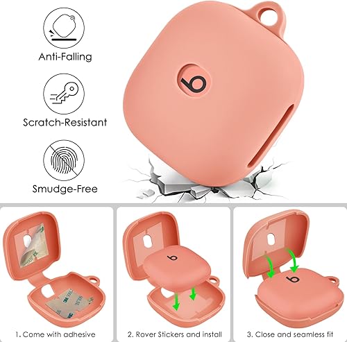 Vista 5 de VISOOM - Funda para Beats Fit Pro, funda suave para Apple Beats Fit Pro 2021, funda protectora de silicona Beats Pro, a prueba de golpes, funda Beat