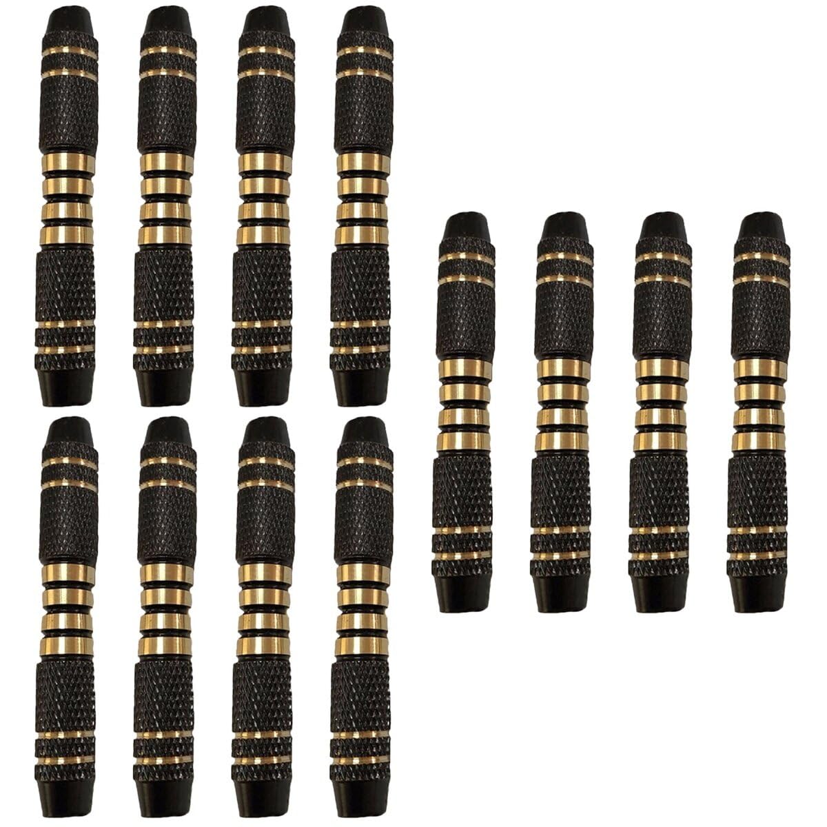 INOOMP 12pcs16 Grams Barrels Replacement Set Black Shafts Grip Darts Barrels Shaft Accessories Tip Steel Copper Grams and for Play