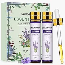 MIGCAPUT Lavender Essential Oil 2 x 10 ml, 100% Pure & Natural Aromatherapy Essential Oil for Diffuser, Humidifier, Premium Quality Lavender Oil, Ideal for Massage Bath and Sleep