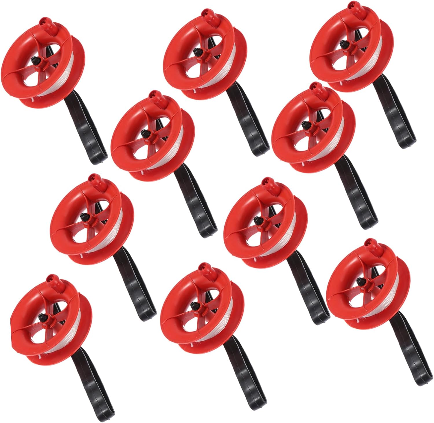 10-Piece Reel Set Hand-held Plastic Winder for Adult Kite Flying Lightweight and Sturdy Kite Spools for Outdoor Activities