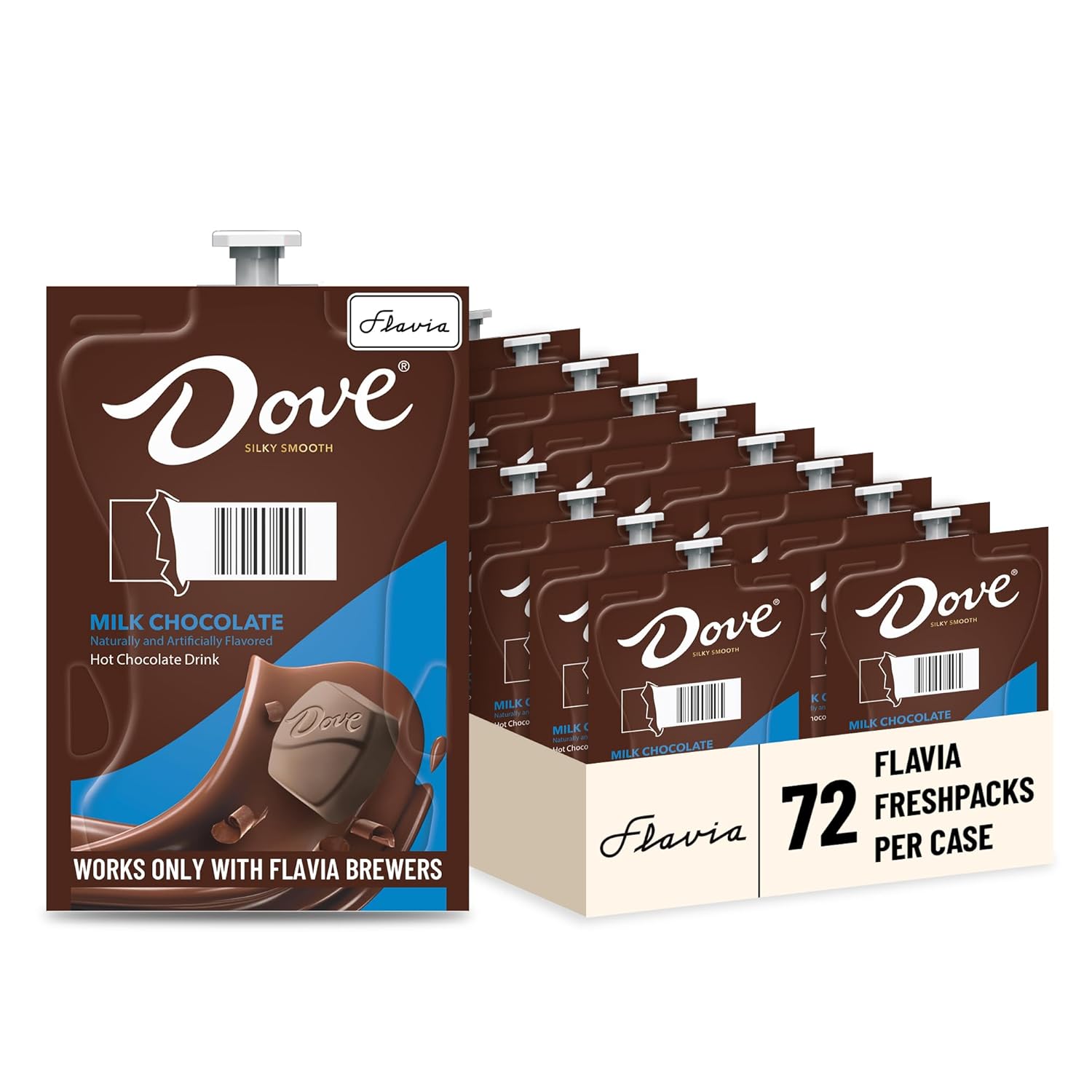 Flavia Dove Hot Chocolate Freshpacks for Flavia Brewers (Case of 72)