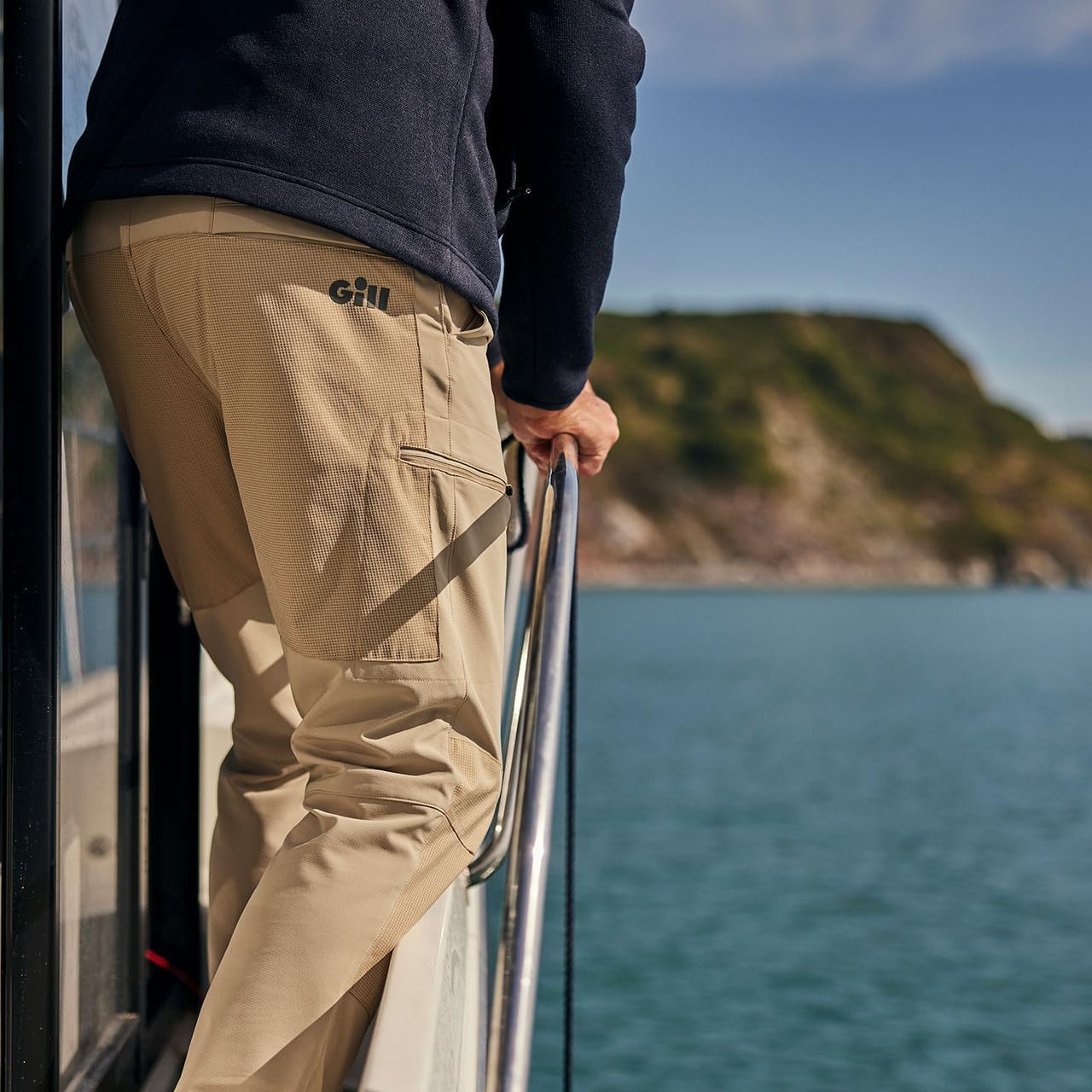 Gill Mens UV Stretch Pro Trousers Quick Dry, 50+ UV Sun Protection & PFAS Free Water-Repellent Finish