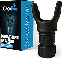 OxyBio Oxy Respiratory Trainer: Adjustable Lung Exerciser for Stronger Breathing, Athletes & Beginners - Premium Silicone
