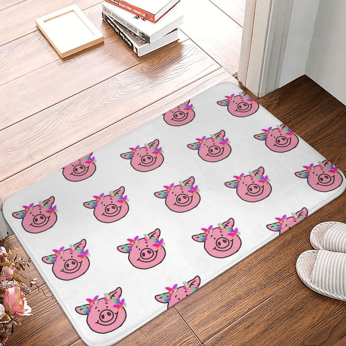 Guangzhouyongzhangshangmaozhongxingerenduzi Doormat 609 Outdoor Mats 40X60cm Butterfly Percy Pig Door Mats Decorative Rug Mats Heavy Duty Barrier Mats For Hall Home Indoor