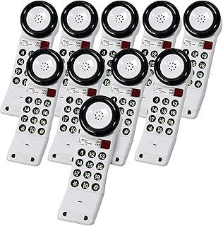 Med-Pat XL88Q - Easy to Use One-Piece Telephone with Ring/in-Use Light Indicator, Extra Loud-Extra Clear Volume Boost, for Busy Settings, Elderly & Teenagers, Corded Landline Telephone, Pack of 10
