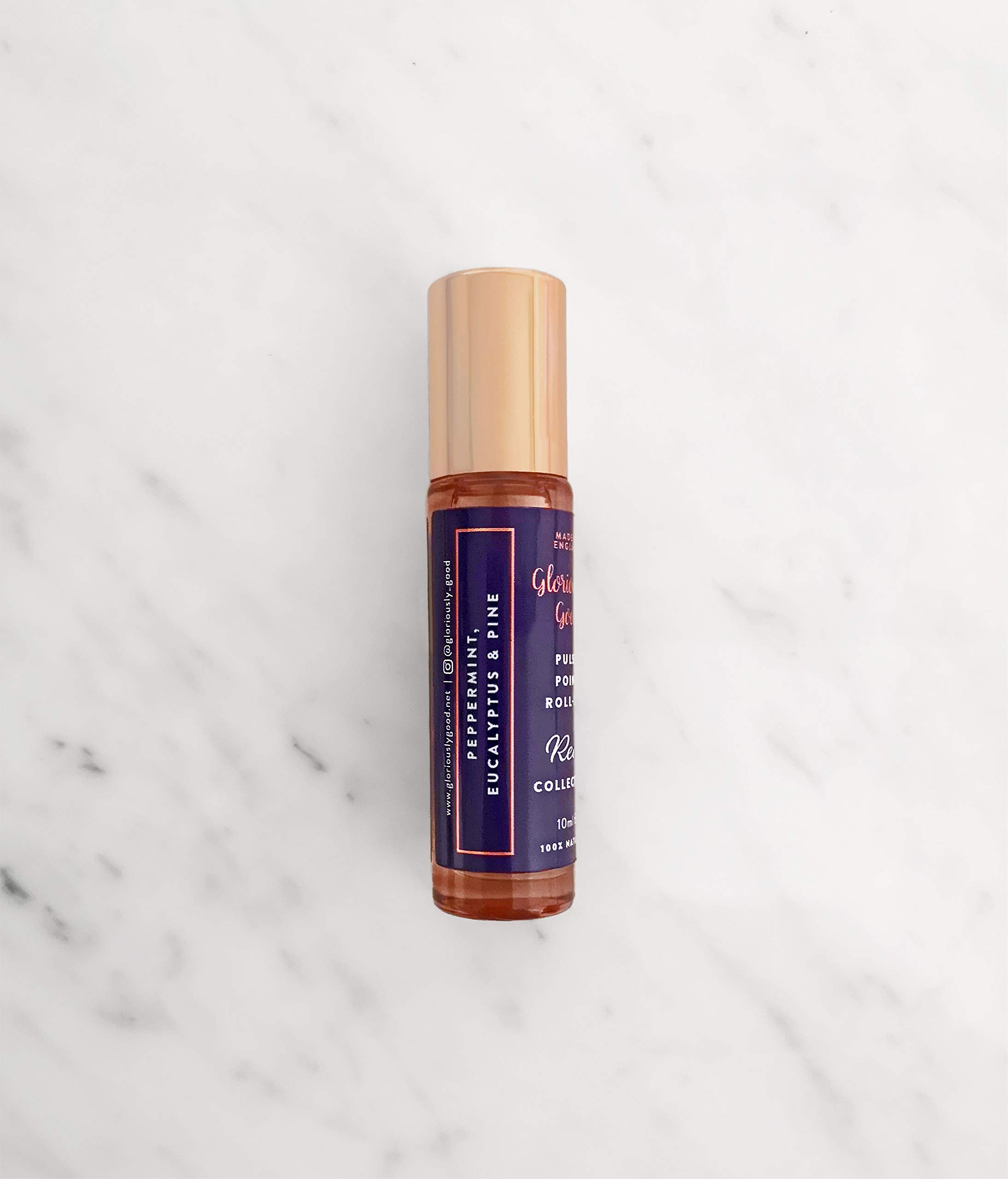 Peppermint, Eucalyptus & Pine Pulse Point Roll-on Oil | 100% Natural, Vegan, Cruelty-Free | Contains Organic Essential Oils | Scented with Only Pure Essential Oils