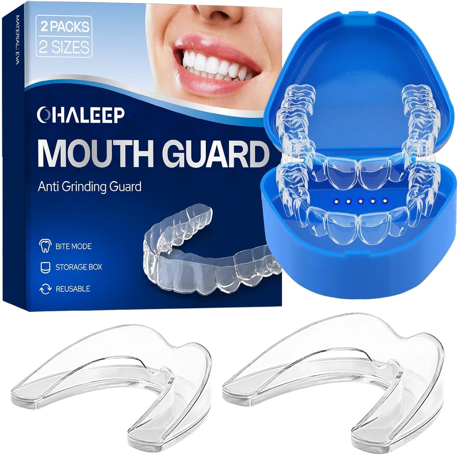 Anti Grinding Mouth Guard for Clenching Teeth at Night, Teeth Grinding ...