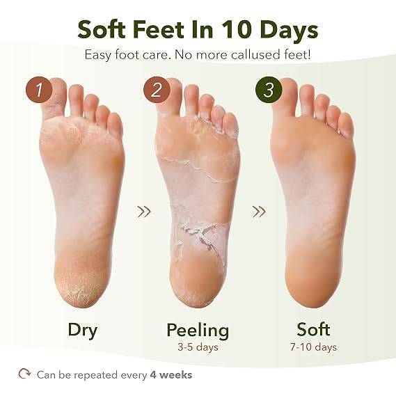 Purederm Shiny & Soft Foot Peeling Mask (9 Pack)