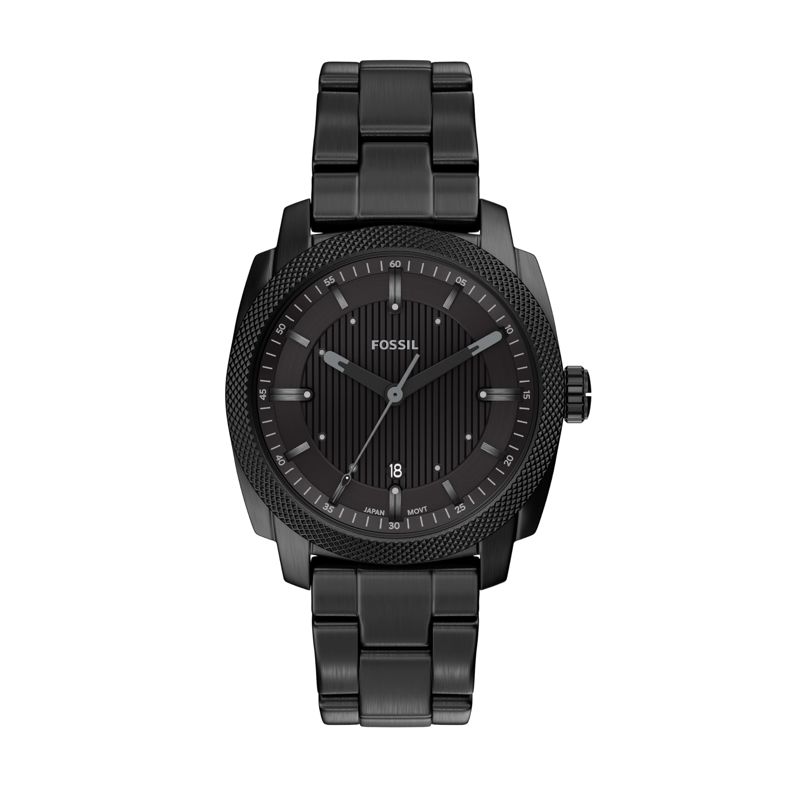 Fossil Machine Uomo Orologio in acciaio inossidabile nero 41MM, FS6186