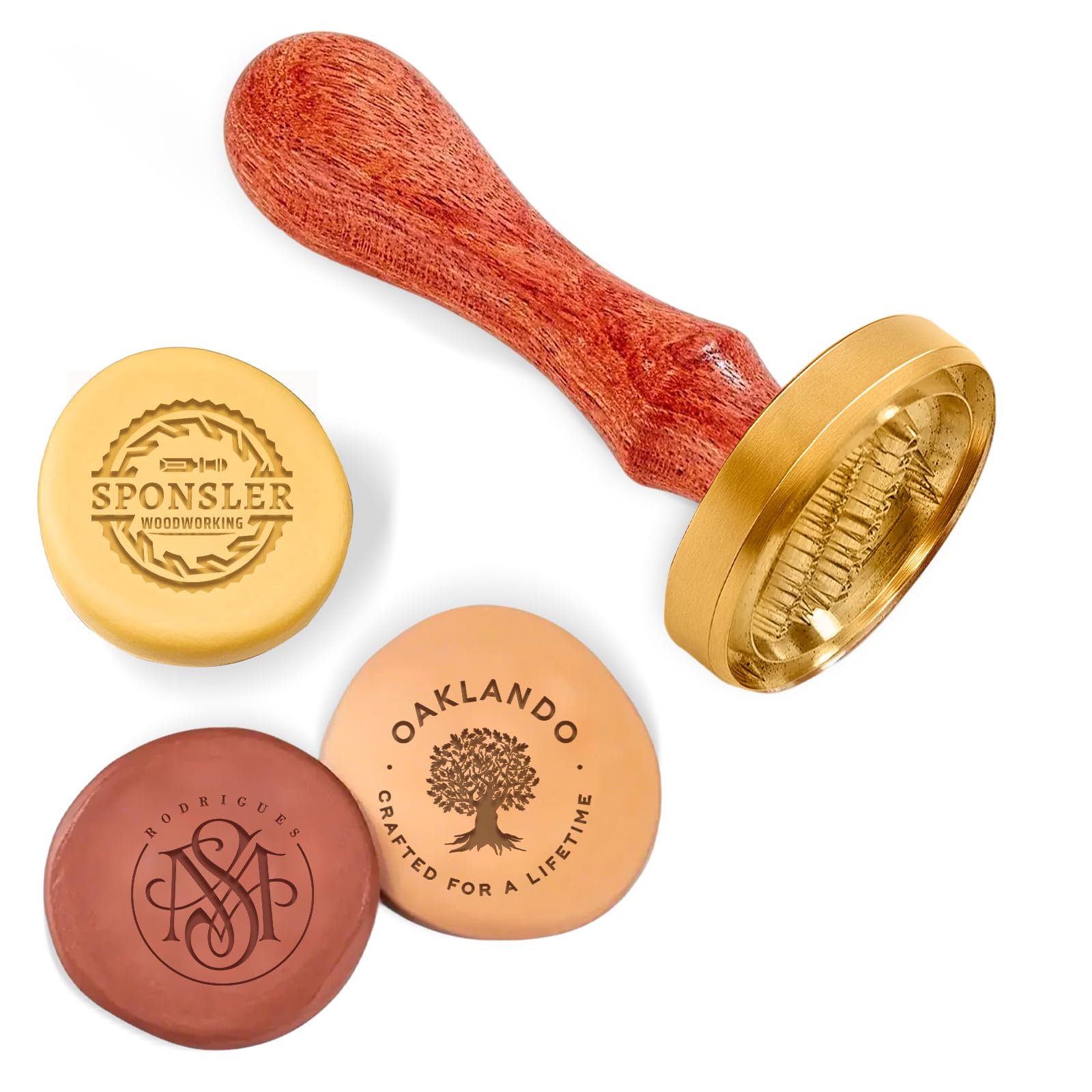 ROSEEKA Custom Pottery Stamp for Clay - Personalized Logo & Design Maker, Perfect for Ceramics, Artisan Crafts, and DIY Projects - Easy to Use,