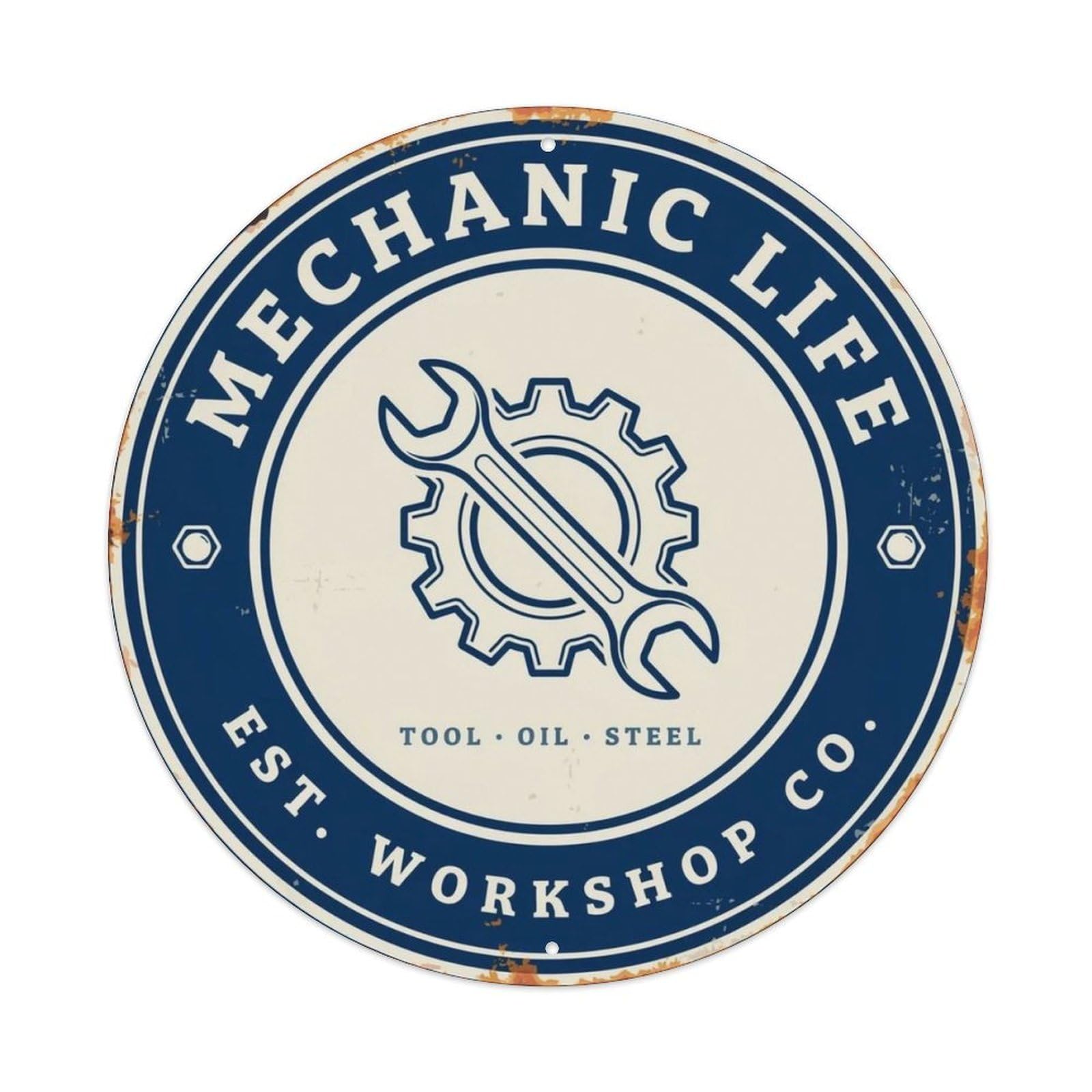 Mechanic Life Industrial Metal Tin Sign Plaque
