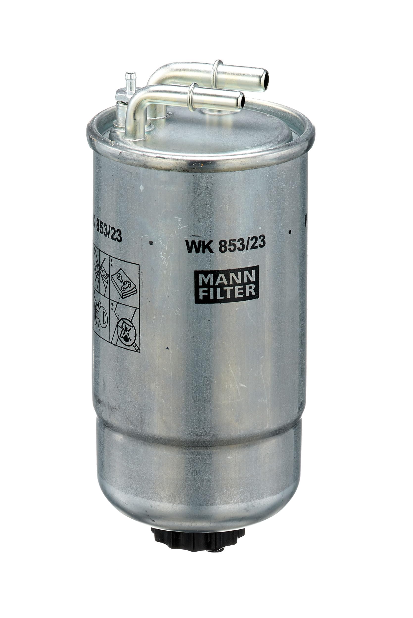MANN-FILTER, WK 853/23 Filtro de combustible | Para Turismos, Protección sistema combustible, Protección inyectores, Combustible limpio, Calidad original OE