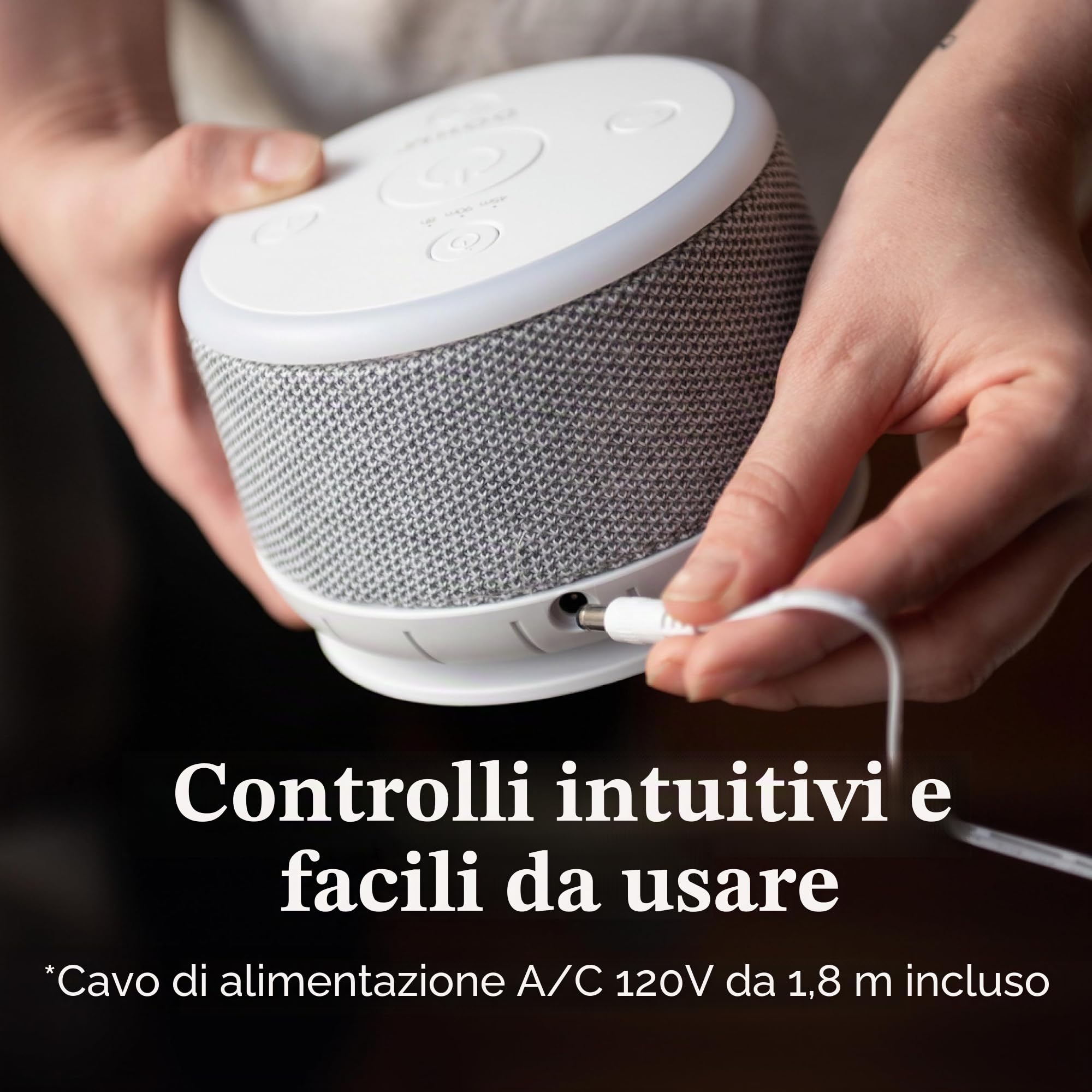 Dohm Nova White Noise Sound Machine, luce notturna, 10 velocità ventola, rumore rosa calmo, riduzione rumore, privacy ufficio, volume regolabile, sonno migliore neonati
