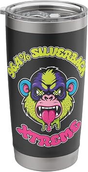 96.4% Silverback Gorilla, gym apparel, body building, Xtreme Stainless Steel Insulated Tumbler