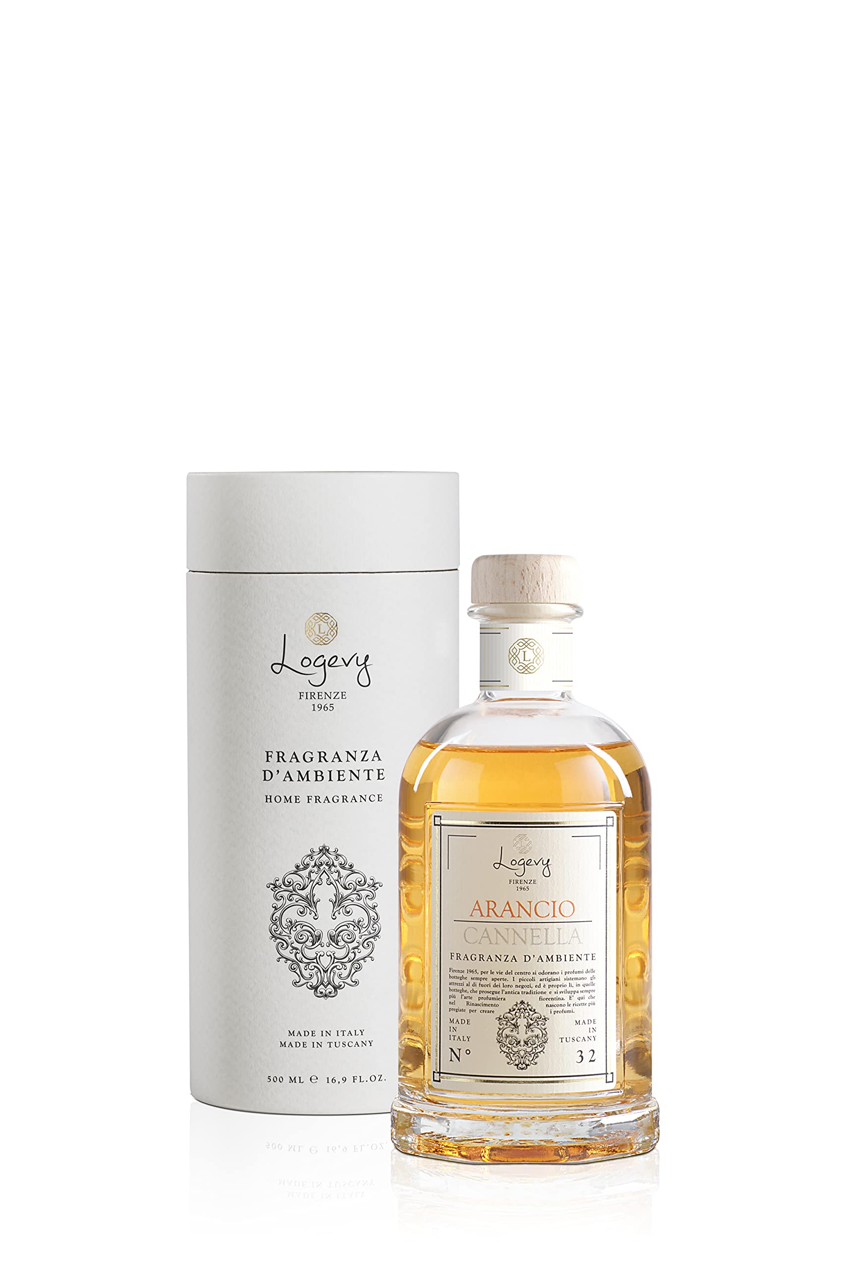 LOGEVY - Ambientador - Naranja Canela - Nueva Colección 2022 (500 ml NEW 2022)