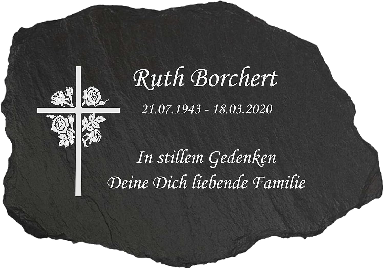 Personalisiertes Grabstein Foto - Porzellan Gedenktafel Mit Eigenem Bild