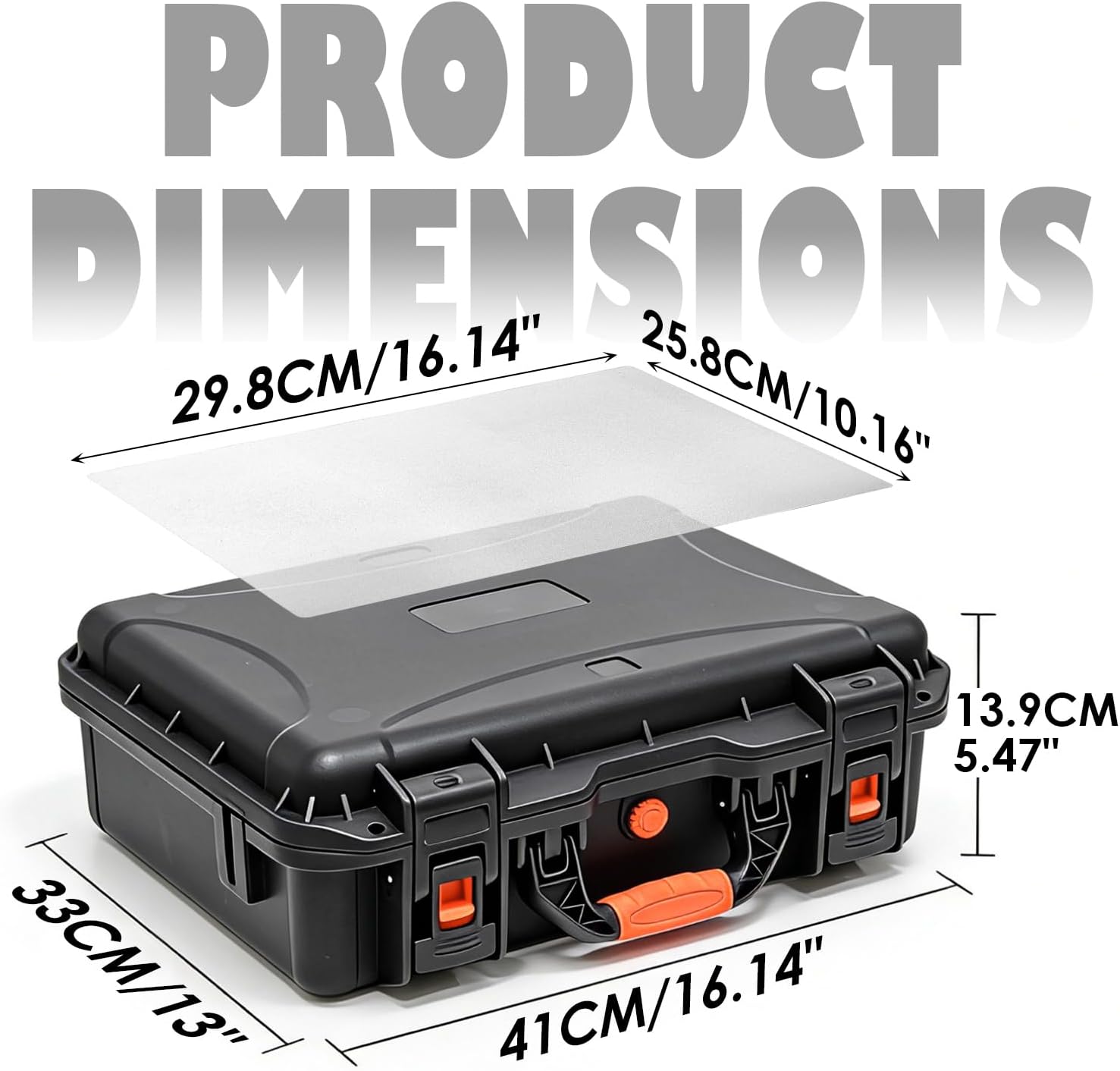 Portable Hard Case Fits Star Link Mini Dish, Waterproof Carrying Case with Shockproof EVA Foam for Starlink Accessories, Ideal for Outdoor Travel Camping