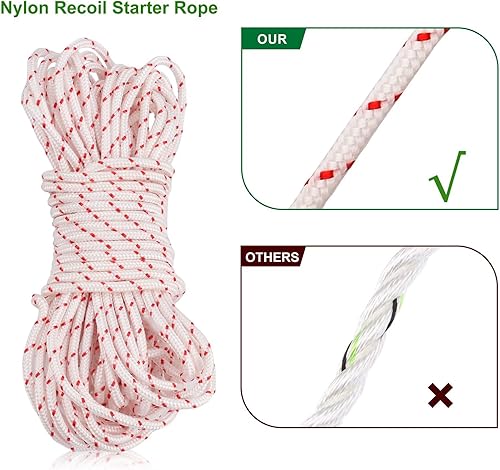 Miniatura 2 de Cuerda de arranque de retroceso para Husqvarna STIHL Sears Craftsman Poulan cortadora de césped, motosierra, recortadora, cortador de cepillo,
