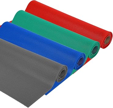 Drainage Pool Flooring Mats 3 X10 Ft 0.18 Thick Swimming Pool Non Slip Mat PVC Splash Matting Mesh Hollow Doormat Roll for Garage Pools Restaurant BathroomRed,90x100cm/3x3.3ft