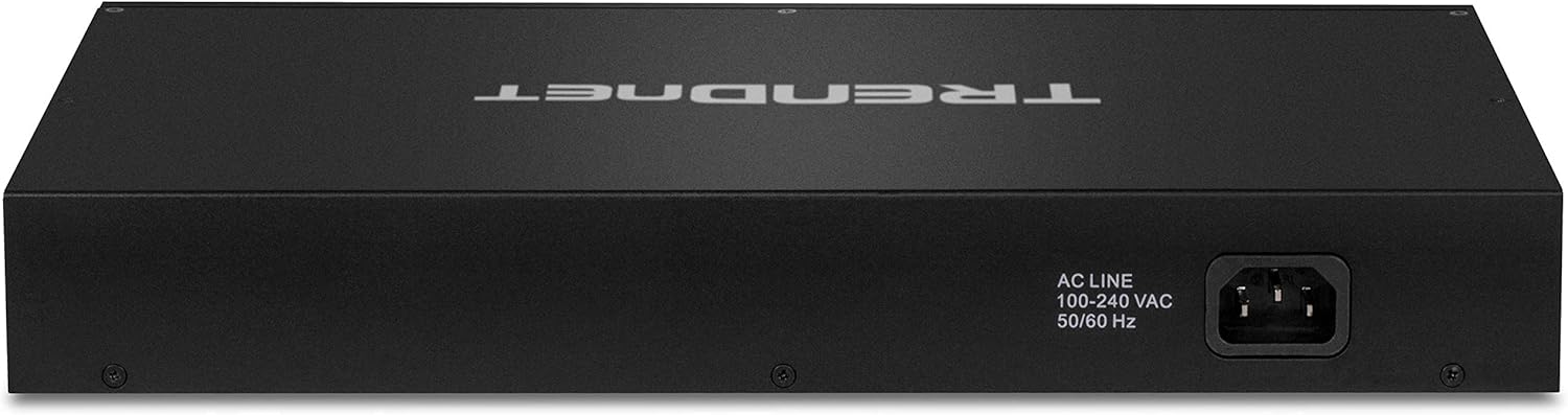 TRENDnet TPE-3012LS switch installed in a rack