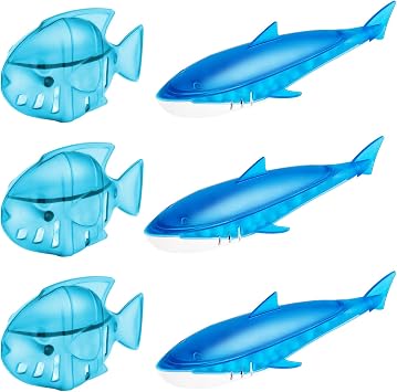 Leemone Humidifier Cleaning Shark & Fish for Humidifiers & Fish Tanks, 6 Pack | Humidifier Cleaner, Purifies Water, Reduces Scale