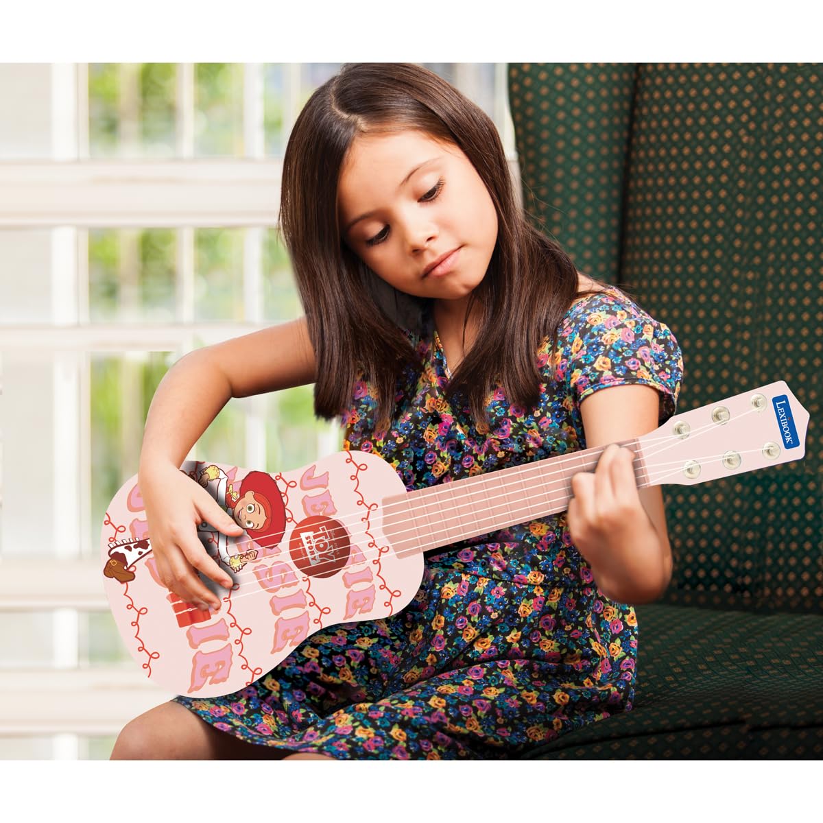Lexibook, Toy Story Guitare Jessie, K200TSG | 53cm guitare, 6 cordes en nylon, accordable, guide d'apprentissage inclus