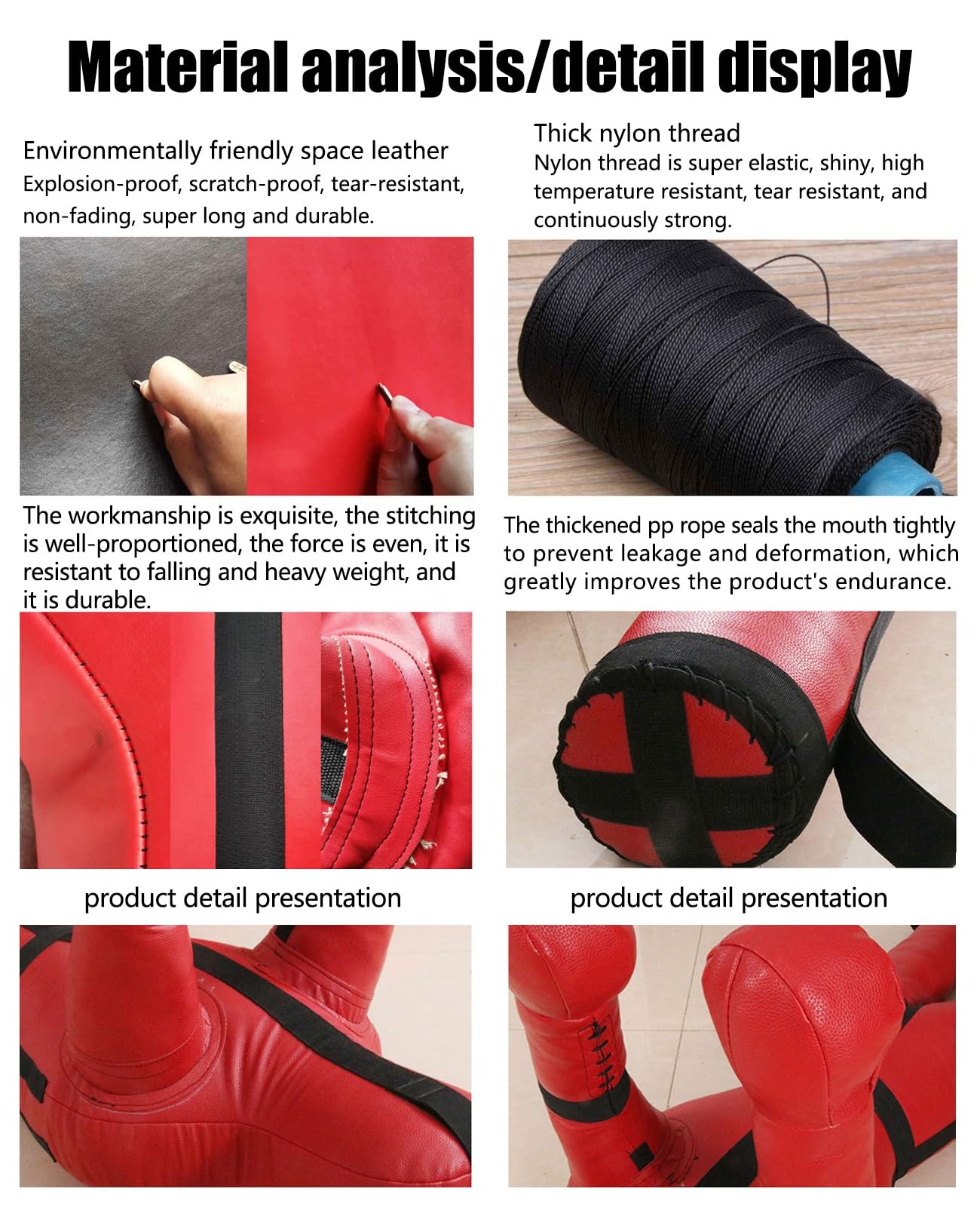 DYK&NX MMA Maniquí de Lucha Libre, Adultos Muñeco de Boxeo, Grappling Dummy, Colgante Posición de Pie, para Judo Lucha Artes Marciales Jiu Jitsu, Sin Relleno (Color : B Black, Size : 175cm)