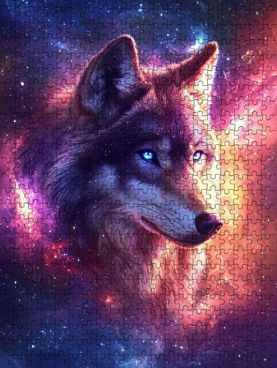 Puzzle 5000 Pezzi, Lupo Stellare 3D Puzzle per Adulti Impegnativo, Educa Puzzles Artistico, Divertente E Stimolante Puzzles Decorativo per La Famiglia, Regalo e Decorazione Pareti DX0YL6-943