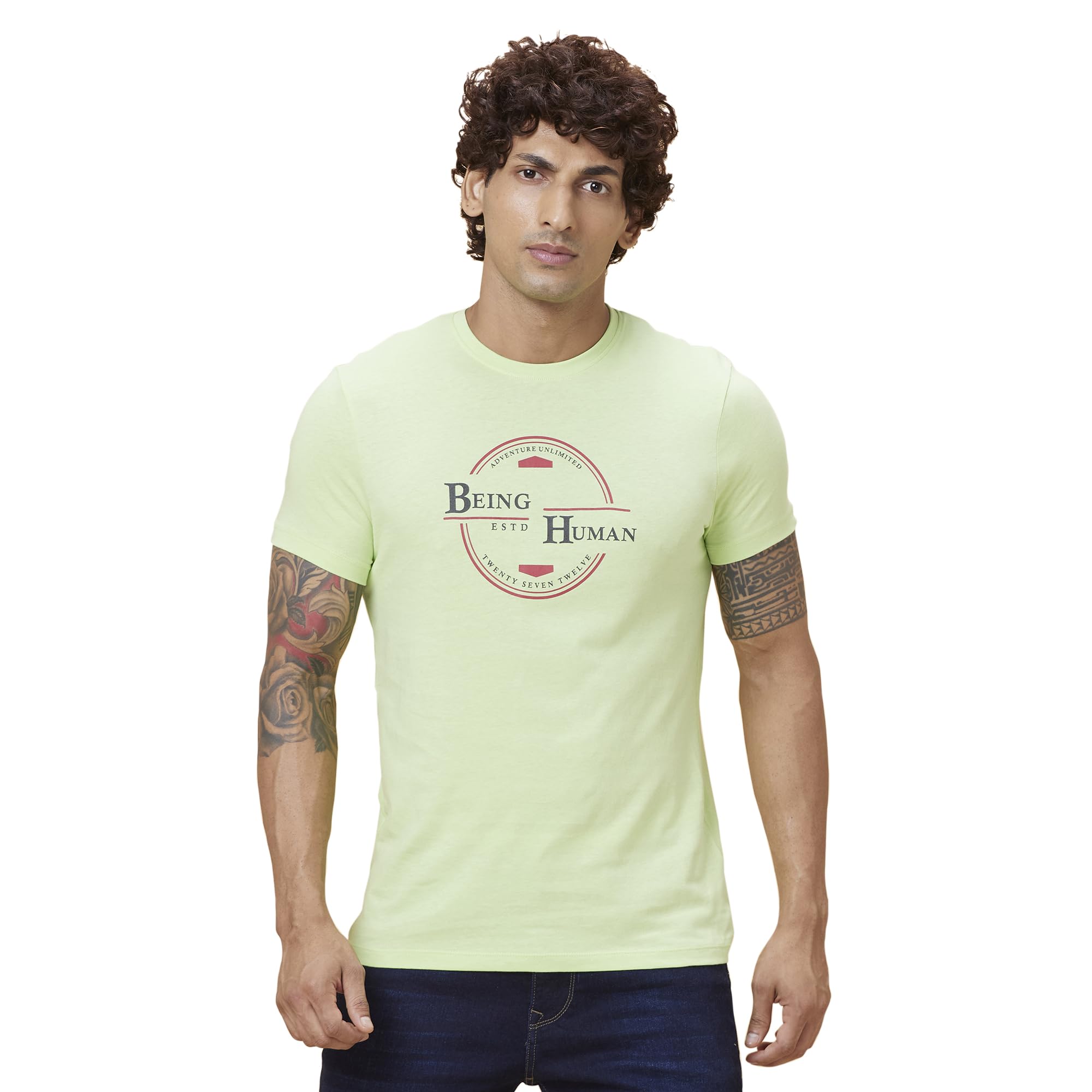 being human Sap Green Mens T-Shirt-picture-20