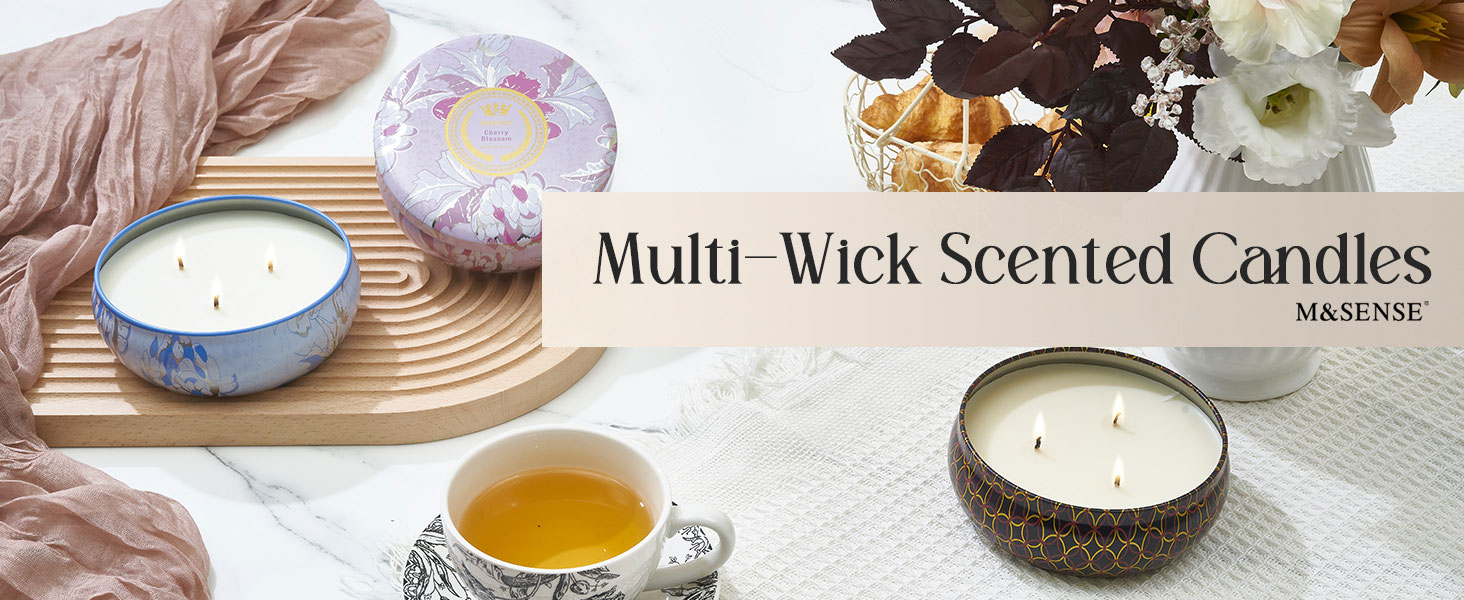 M&SENSE 290g Soy Scented Candles ​Eucalyptus Sage - 55 Hours Long Burning, Natural Non-Toxic Glass Jar Candle, Aromatherapy For Relaxing, Luxury Birthday/Mother's Day Gifts For Women