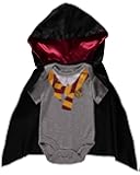 Baby Boys Gryffindor Cosplay Bodysuit with Removable Cape - Baby Costume Baby Clothes