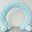 AMFIN (Pack of 50) Pastel Birthday Decoration Item Balloons - Blue gallery image