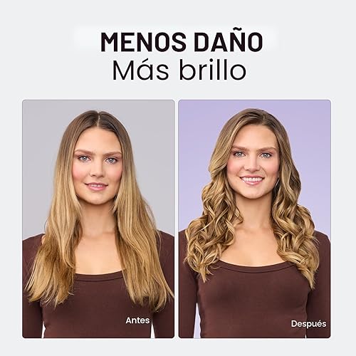 Miniatura 6 de Wavytalk Rizador 5 en 1, Juego de Rizador con Cepillo Rizador y 4 Varitas Rizadoras de Cerámica Intercambiables (0.5"-1.25"), Calentamiento