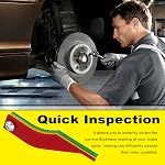 8PCS Outil de mesure de la plaque de frein, Outil de mesures de la boule avec échelles SAE/Métrique & Code couleur pour les plaquettes de freins rapides vérification de l'usure, portable des barres de frein jauge pour voiture,SUV,Camion