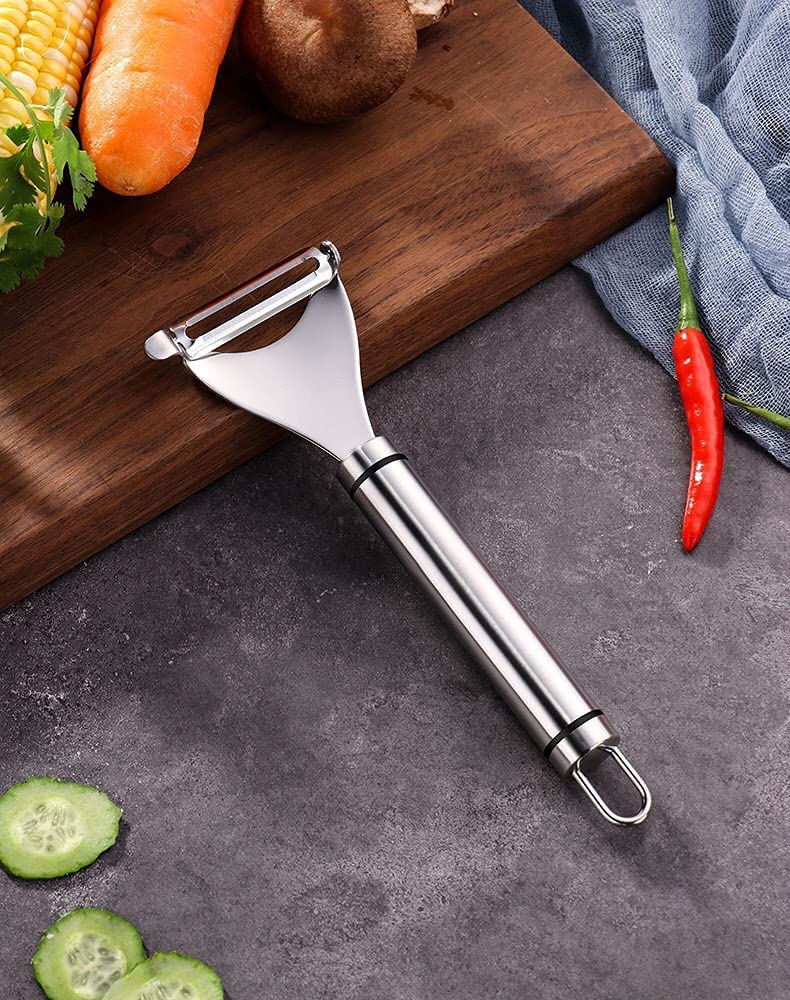 Top Chef Classic Y Peeler/ Slicer for Vegetables and Fruits - Straight Edge/Scalpel Blades for Smooth Peeling and Slicing - Premium Stainless Steel (B08X7H5DSN) Amazon Price History, Amazon Price Tracker