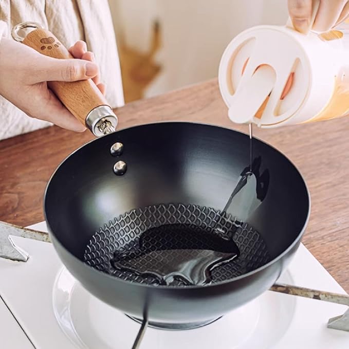 Wok de Acero al Carbono con Tapa 20cm - Kuuleyn miniatura 2