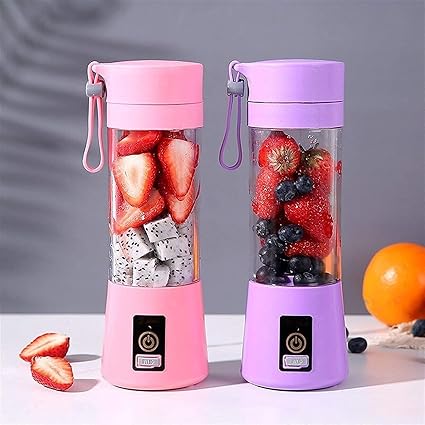 Cloyster Portable Blender, Personal Size Electric USB Juicer Cup, Fruit, Baby Food Mixing Machine with Updated 6 Blades, Magnetic Secure Switch Electric Fruit Mixer for Superb Mixing (Multi) (1)