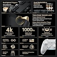 Vista 3 de Machenike G5Pro V2 1000HZ Wireless Gaming Controller for NS/PC/iOS/Android,Bluetooth 2.4G Wired PC Controller With Hot-Swappable Joystick,Optical