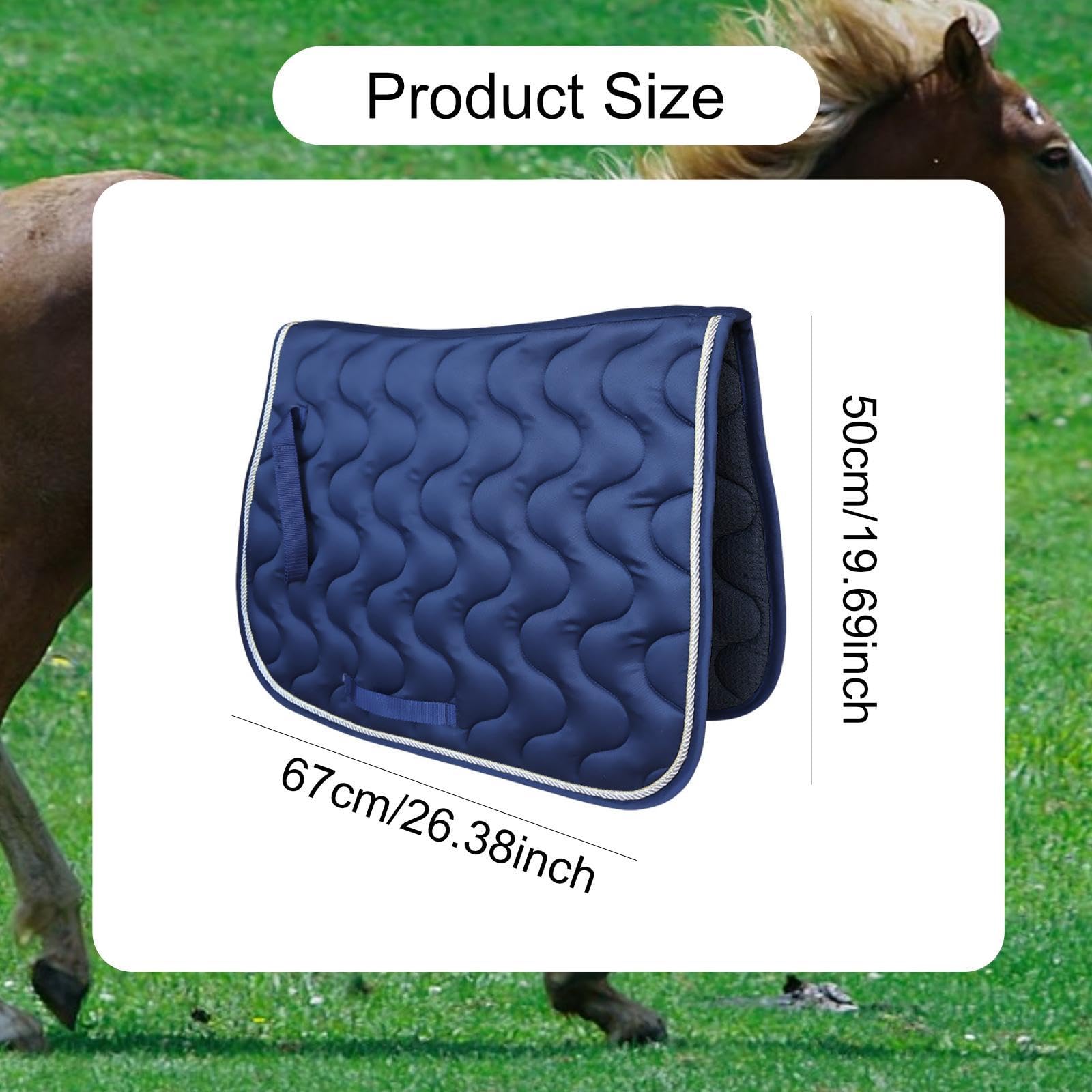 para Silla Montar para Caballo, con absorción Impactos, amortiguación y protección. Ecuestre versátil para competición.