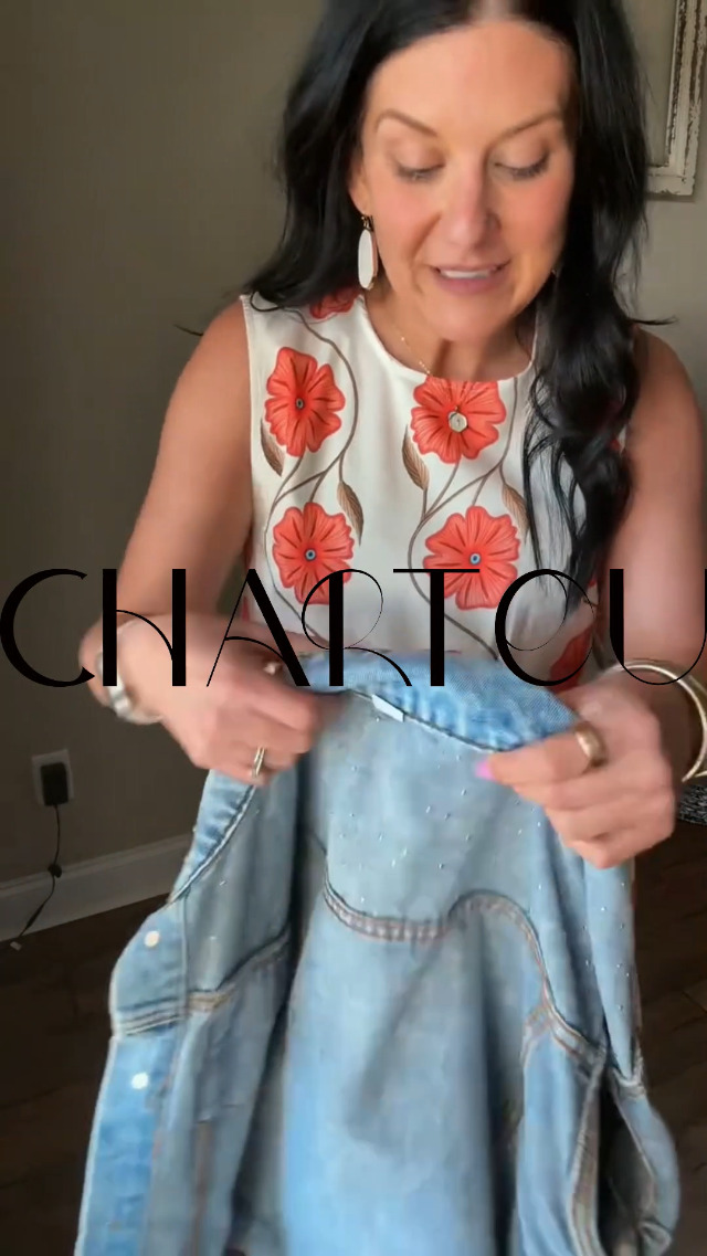 CHARTOU Women 2025 Summer Sleeveless Floral Short Shift Dress