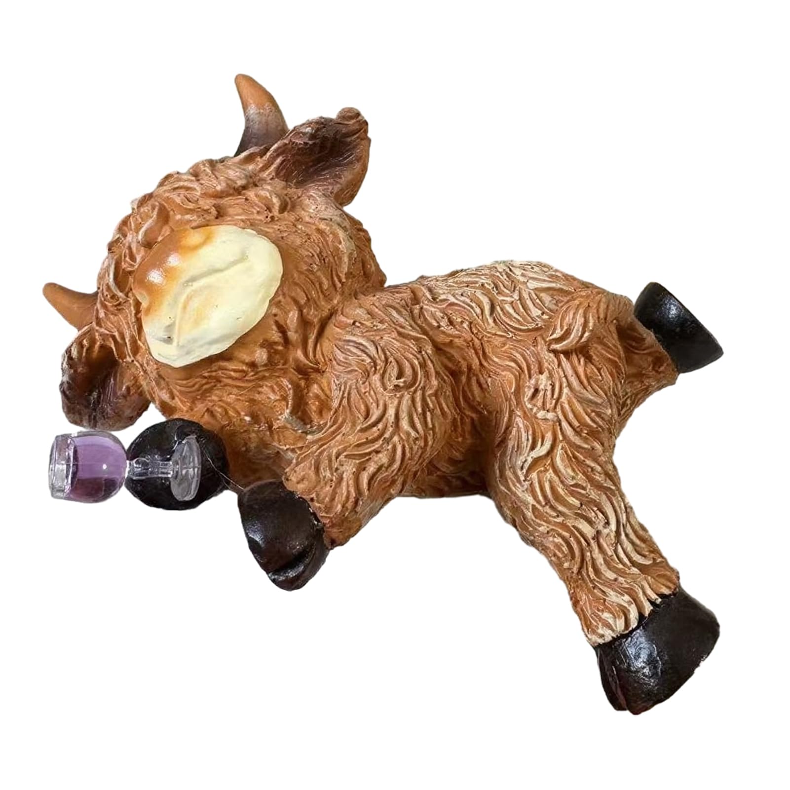 Bayicie C Highland Ow Plant Pot Hugger Figurine Funny Resin Ow Flower Pot Decoration Ute Farm Ornament For Indoor Outdoor Patio