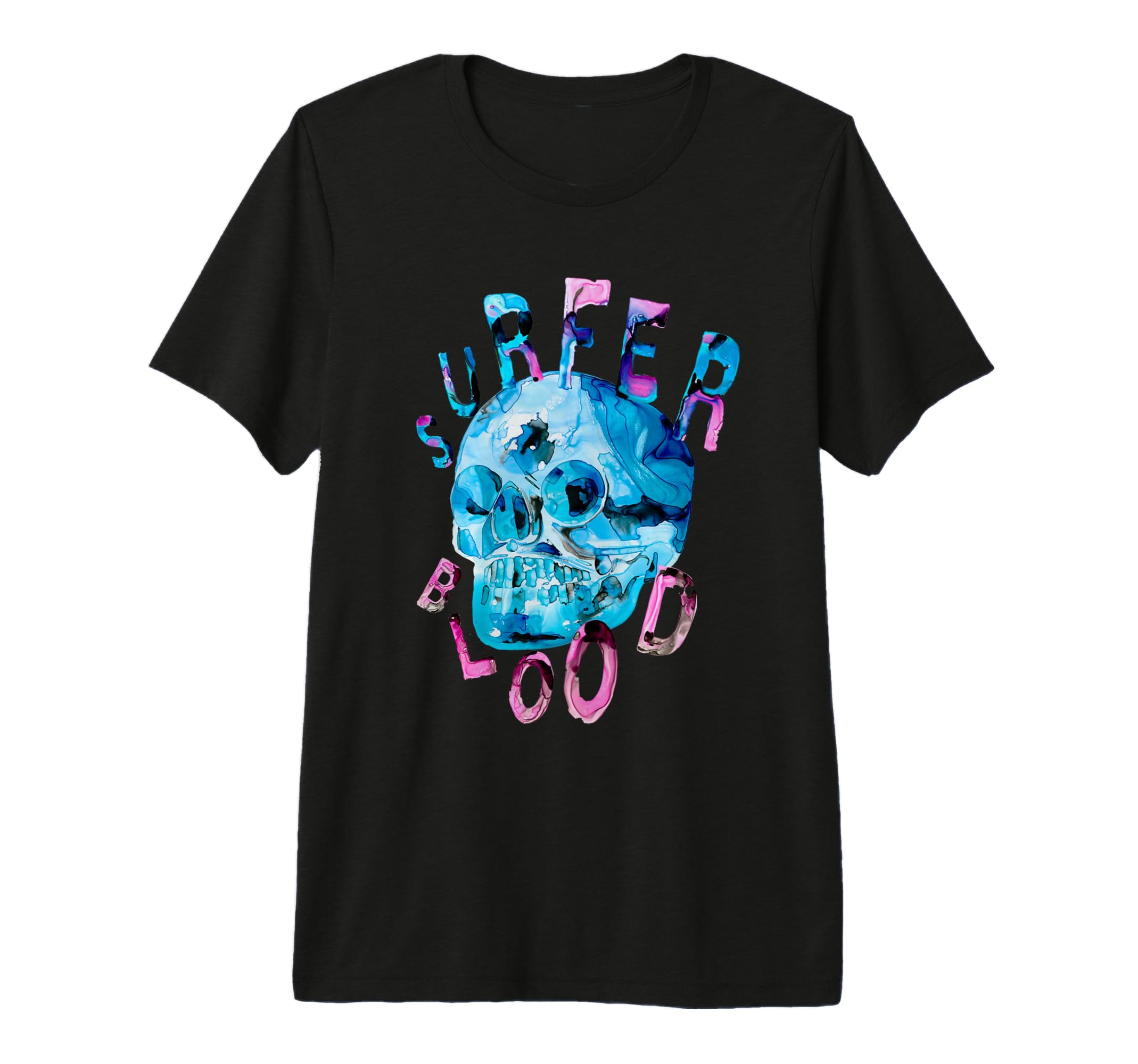 Surfer Blood Skull T-Shirt Premium Tri-blend T-Shirt