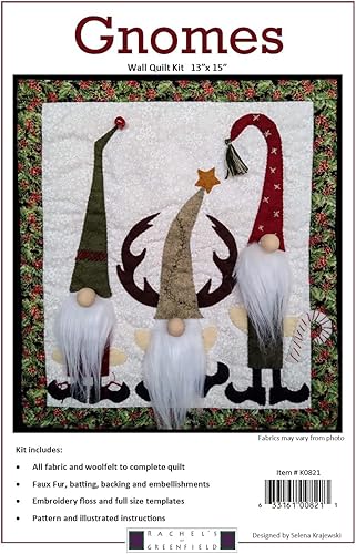 Rachel's Of Greenfield KIT de edredón de pared de gnomos