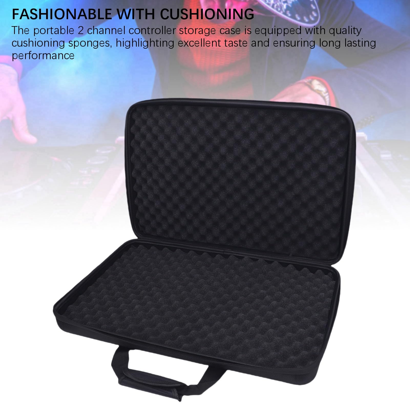 Custodia Protettiva per Controller DJ Custodia Protettiva per Controller DDJ-FLX4 DDJ-400 -SB2 -SB3, Cerniera Lucida, Ammortizzazione Alla Moda, per il Trasporto e Spettacoli Teatrali