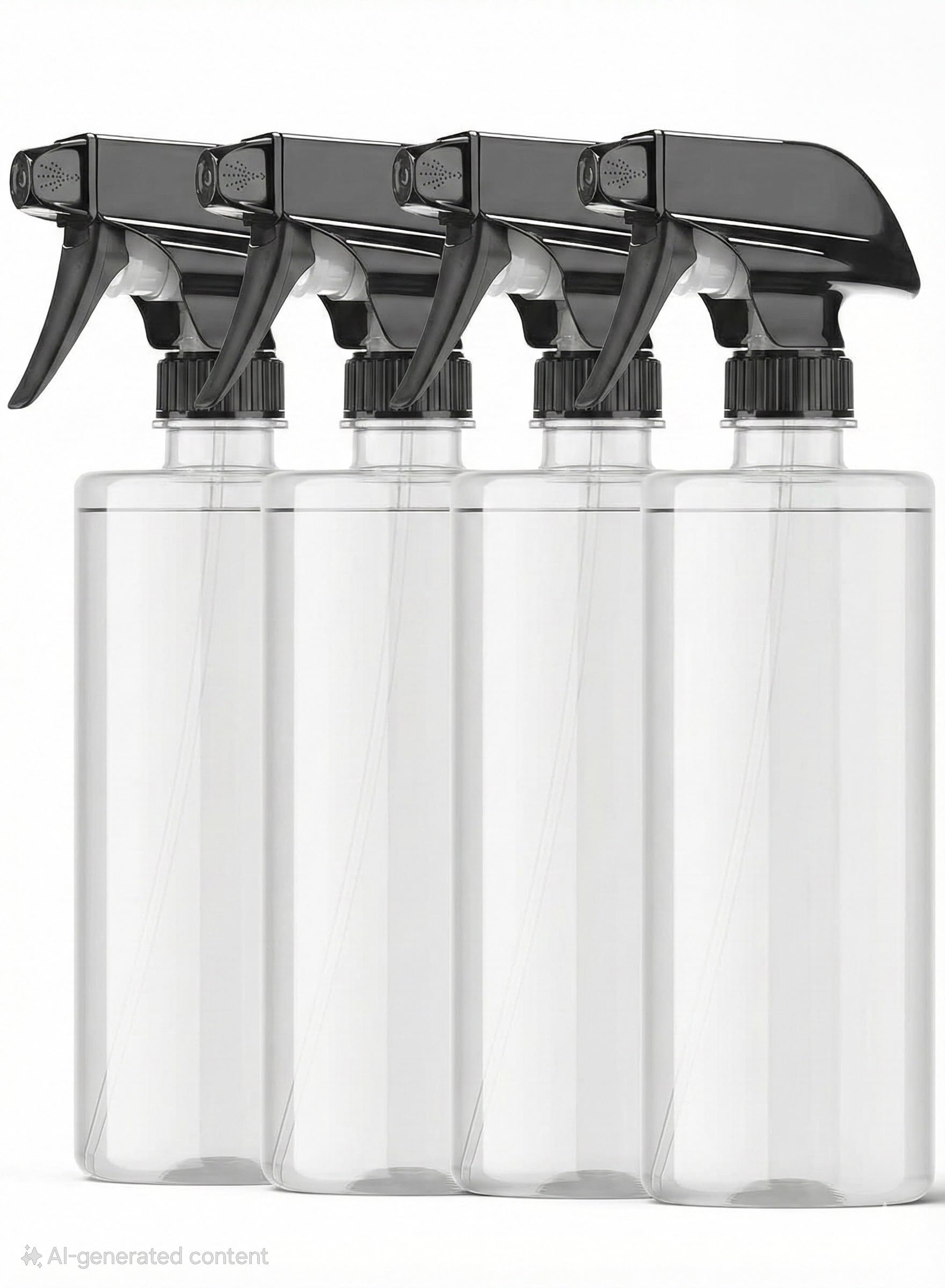 (PACK OF 4) 500 ML SPRAY BOTTAL,Transparent Clear Empty Water Spray Bottles,Water Liquid Sprayer Set for Face, Hair, Garden, Sanitizer, Perfume, and More(PACK OF 4)