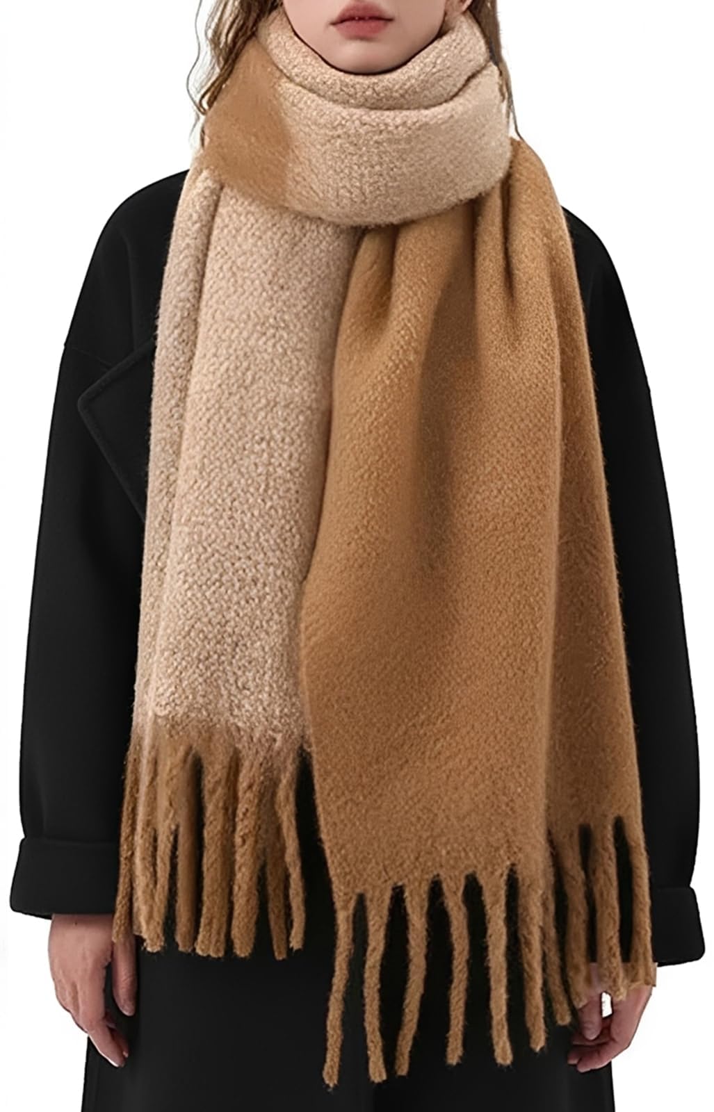 Sciarpa invernale da donna calda scialle lunga grandi sciarpe per il freddo coperta spessa sciarpe oversize grande sciarpa